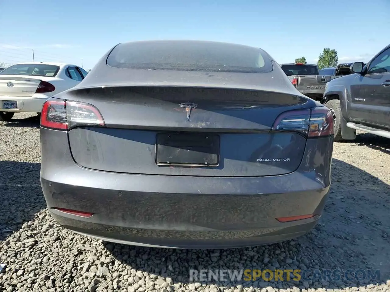 6 Фотография поврежденного автомобиля 5YJ3E1EB1MF858065 TESLA MODEL 3 2021