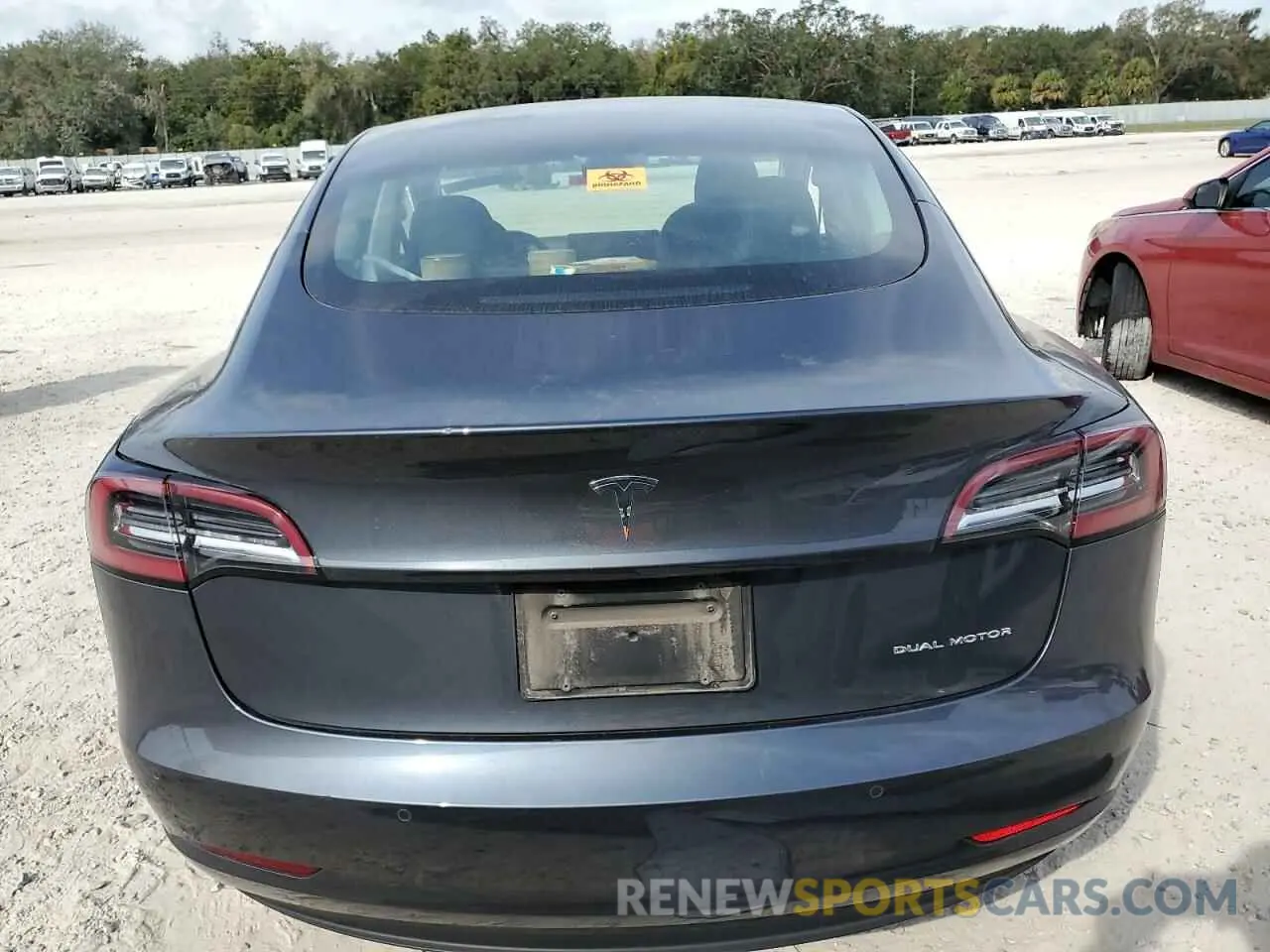 6 Photograph of a damaged car 5YJ3E1EB1MF869423 TESLA MODEL 3 2021