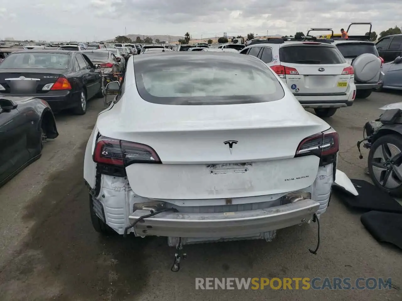 6 Фотография поврежденного автомобиля 5YJ3E1EB1MF937669 TESLA MODEL 3 2021