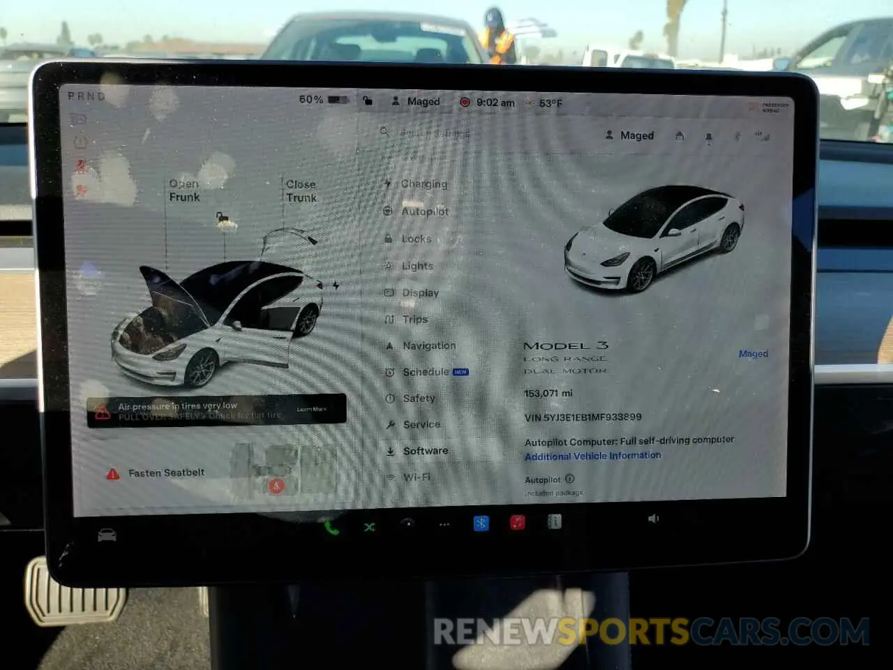 9 Photograph of a damaged car 5YJ3E1EB1MF938899 TESLA MODEL 3 2021