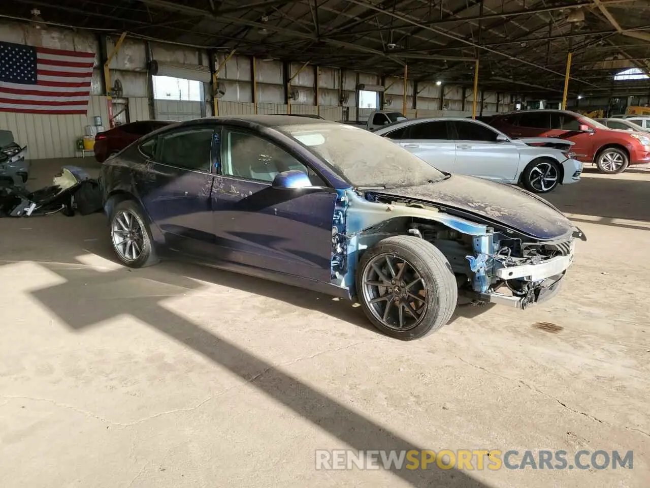4 Photograph of a damaged car 5YJ3E1EB1MF939020 TESLA MODEL 3 2021