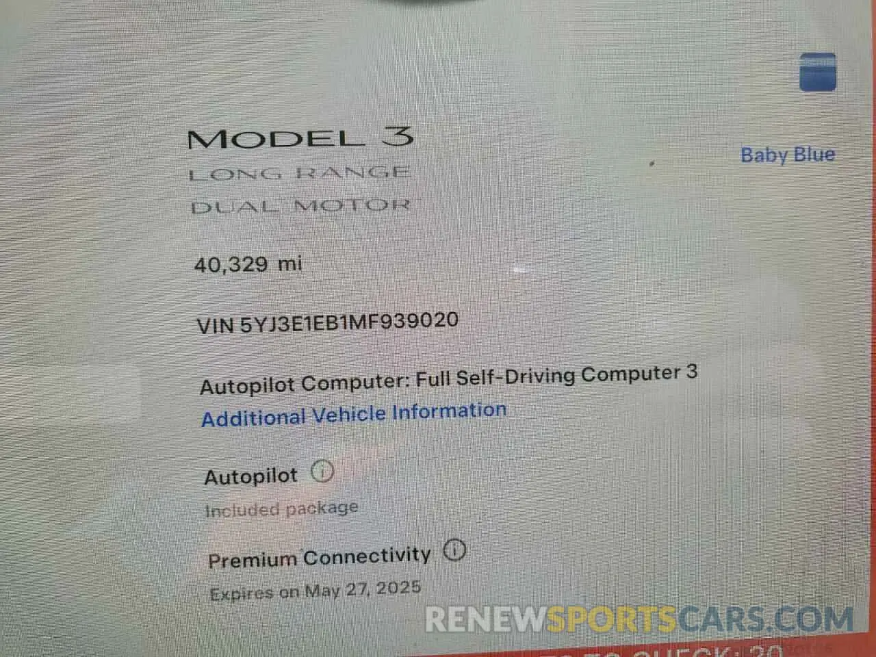 9 Photograph of a damaged car 5YJ3E1EB1MF939020 TESLA MODEL 3 2021