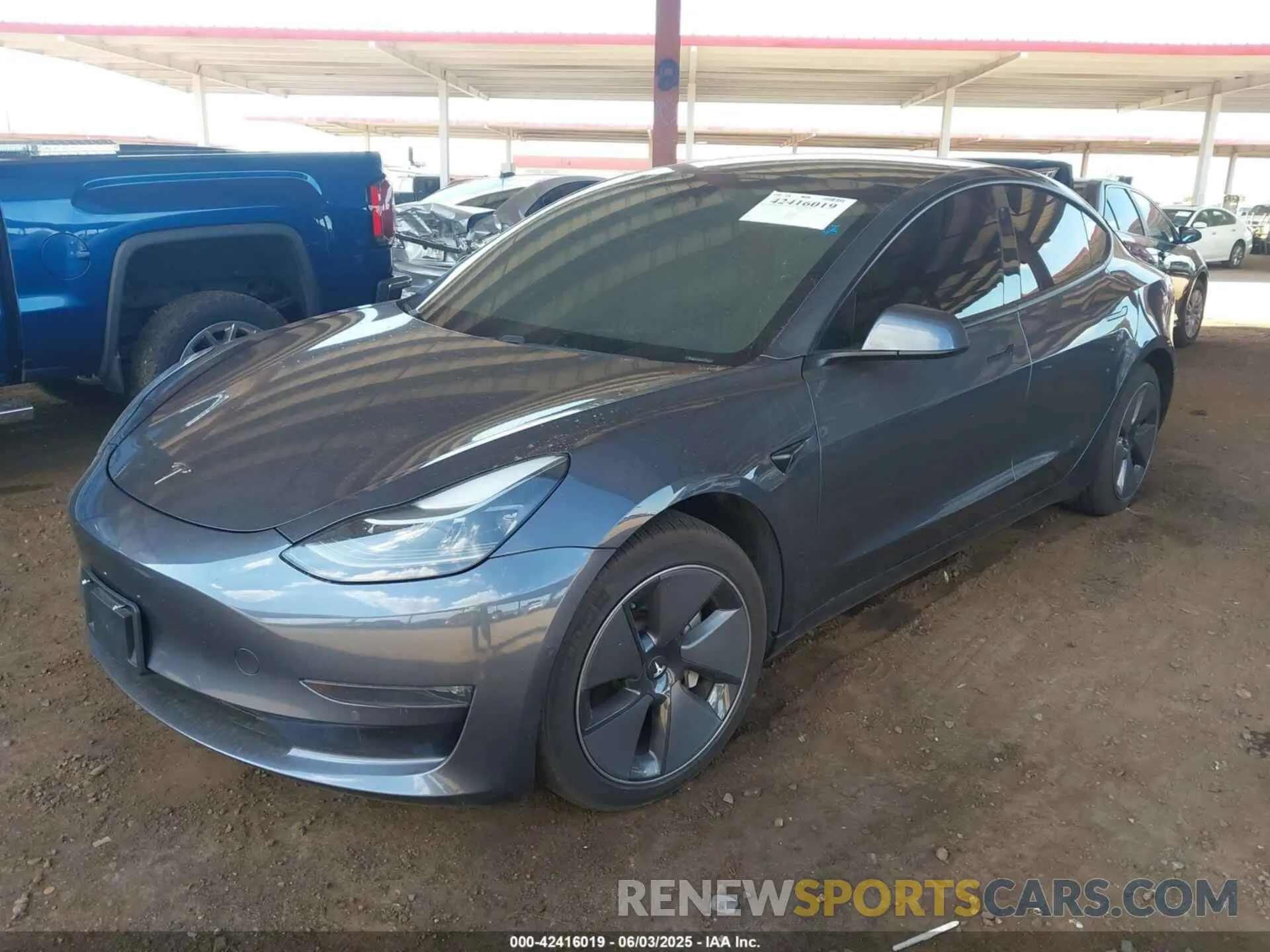 2 Фотография поврежденного автомобиля 5YJ3E1EB1MF979663 TESLA MODEL 3 2021
