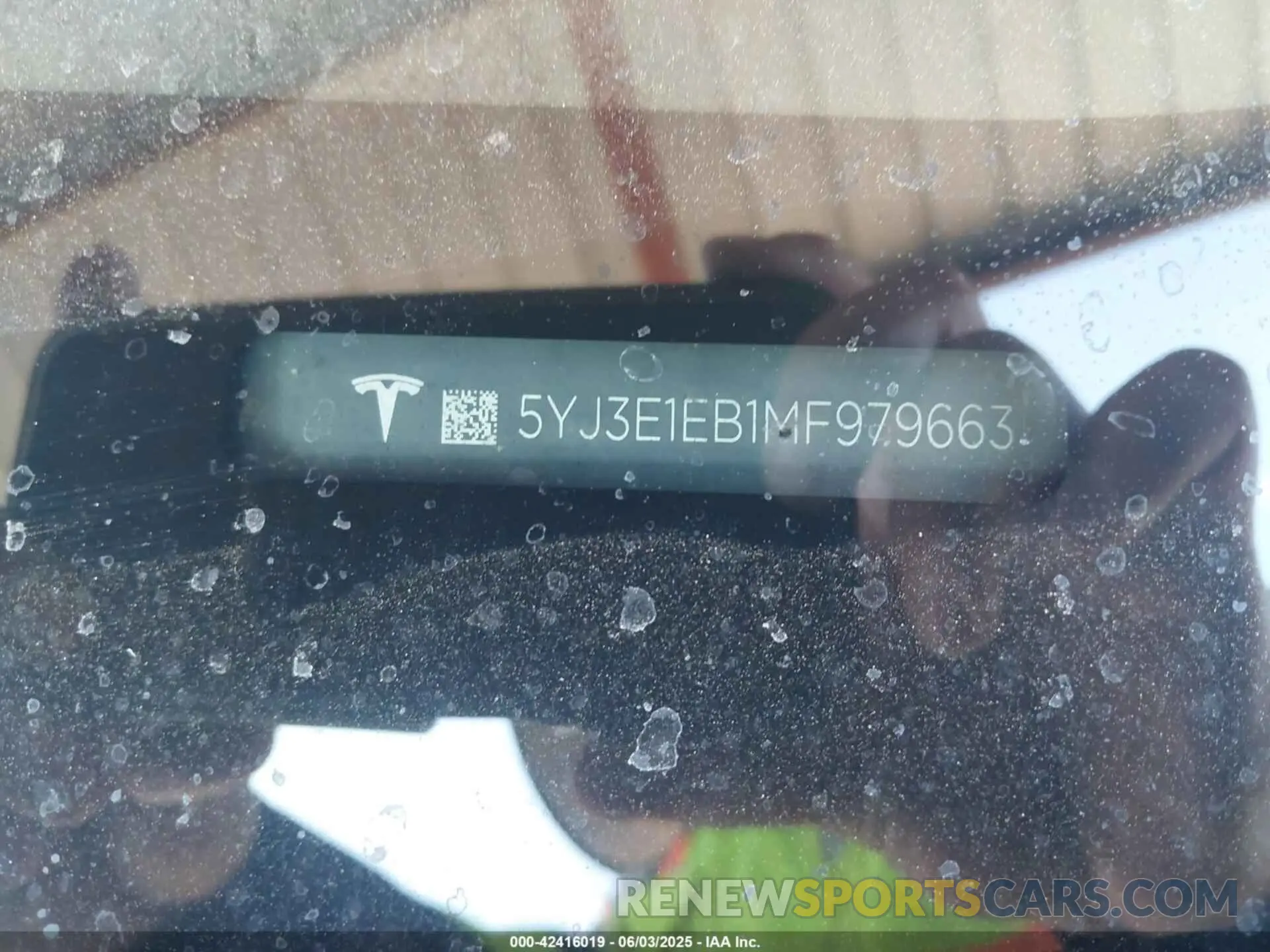 9 Фотография поврежденного автомобиля 5YJ3E1EB1MF979663 TESLA MODEL 3 2021