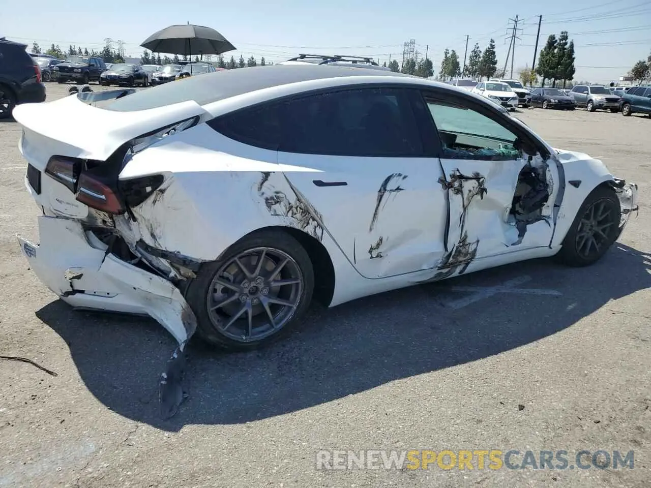3 Фотография поврежденного автомобиля 5YJ3E1EB2MF007067 TESLA MODEL 3 2021