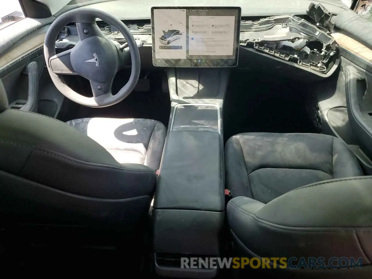 8 Фотография поврежденного автомобиля 5YJ3E1EB2MF007067 TESLA MODEL 3 2021