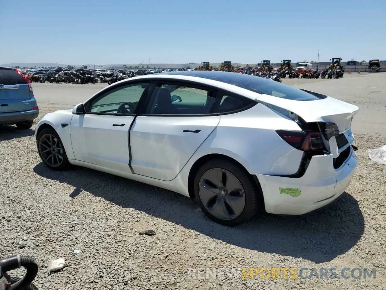 2 Фотография поврежденного автомобиля 5YJ3E1EB2MF015072 TESLA MODEL 3 2021
