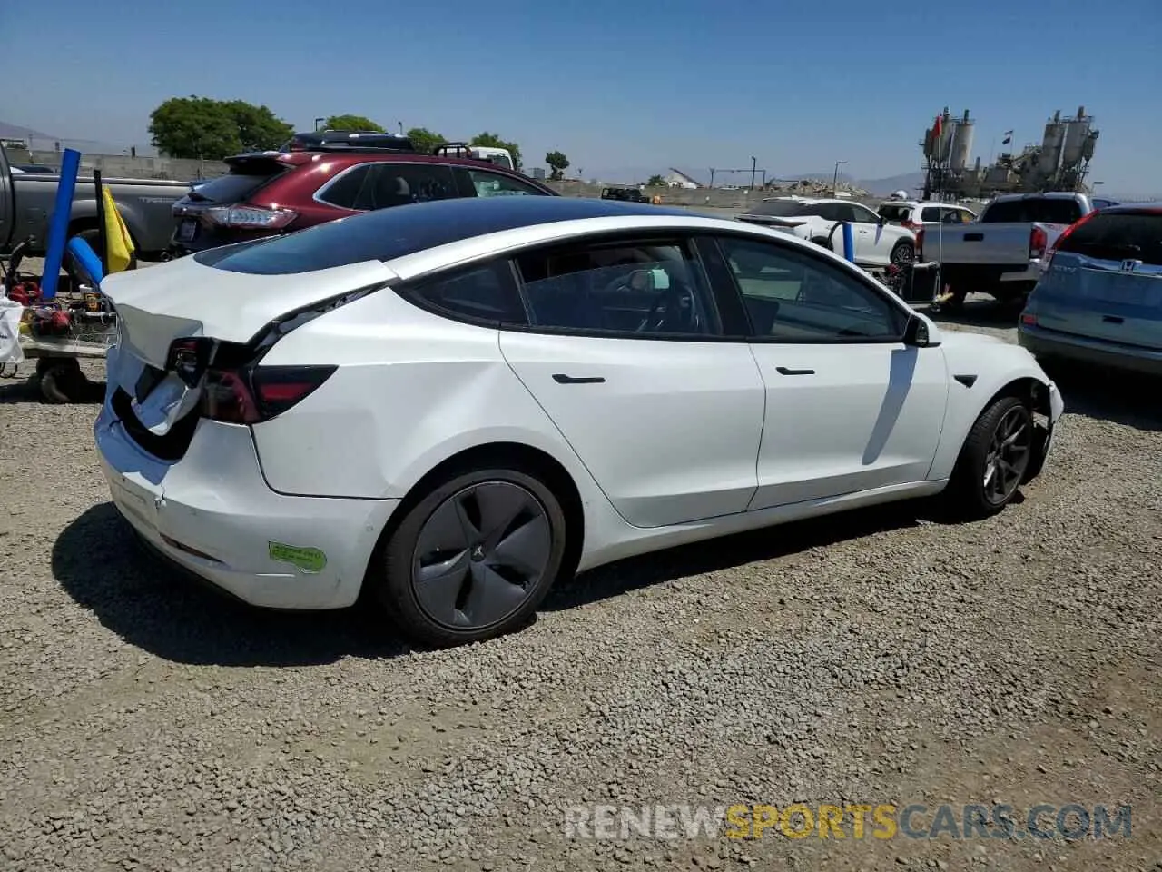3 Фотография поврежденного автомобиля 5YJ3E1EB2MF015072 TESLA MODEL 3 2021