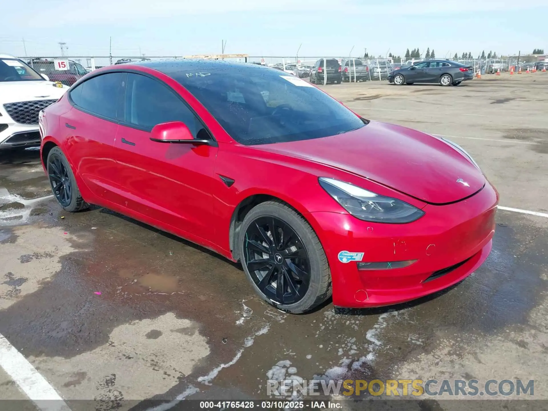 1 Фотография поврежденного автомобиля 5YJ3E1EB2MF015279 TESLA MODEL 3 2021