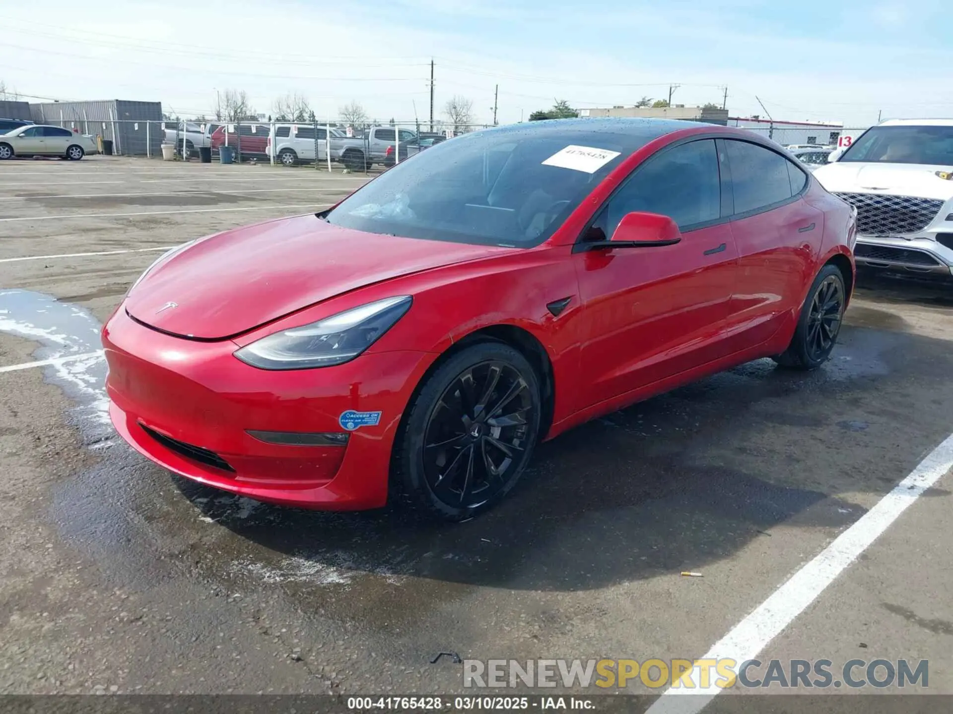 2 Фотография поврежденного автомобиля 5YJ3E1EB2MF015279 TESLA MODEL 3 2021