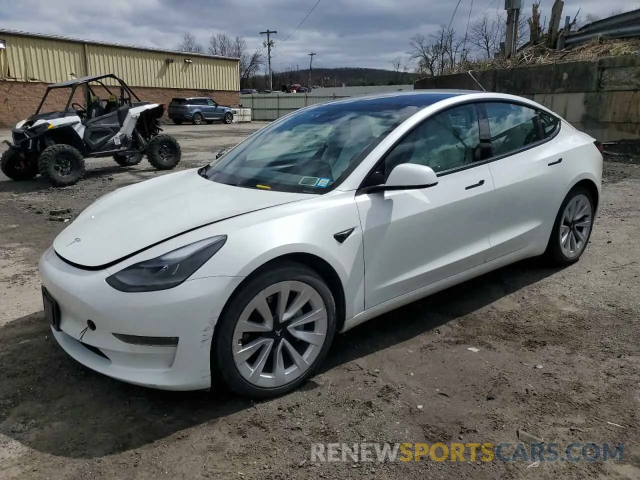 1 Фотография поврежденного автомобиля 5YJ3E1EB2MF032695 TESLA MODEL 3 2021