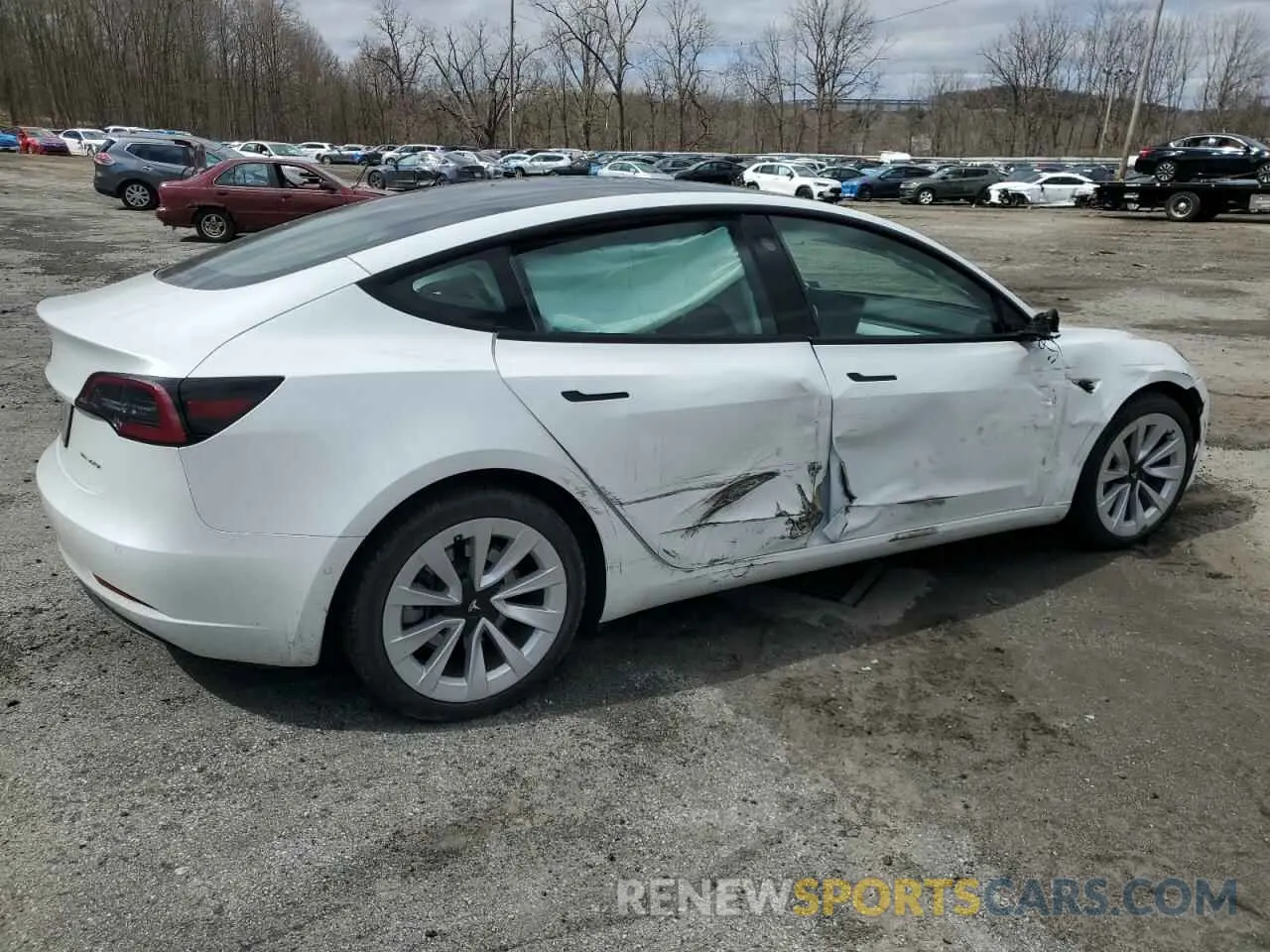 3 Фотография поврежденного автомобиля 5YJ3E1EB2MF032695 TESLA MODEL 3 2021