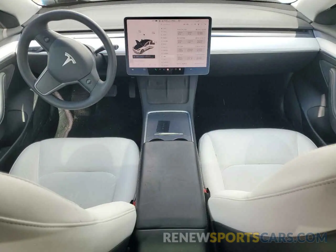8 Фотография поврежденного автомобиля 5YJ3E1EB2MF032695 TESLA MODEL 3 2021