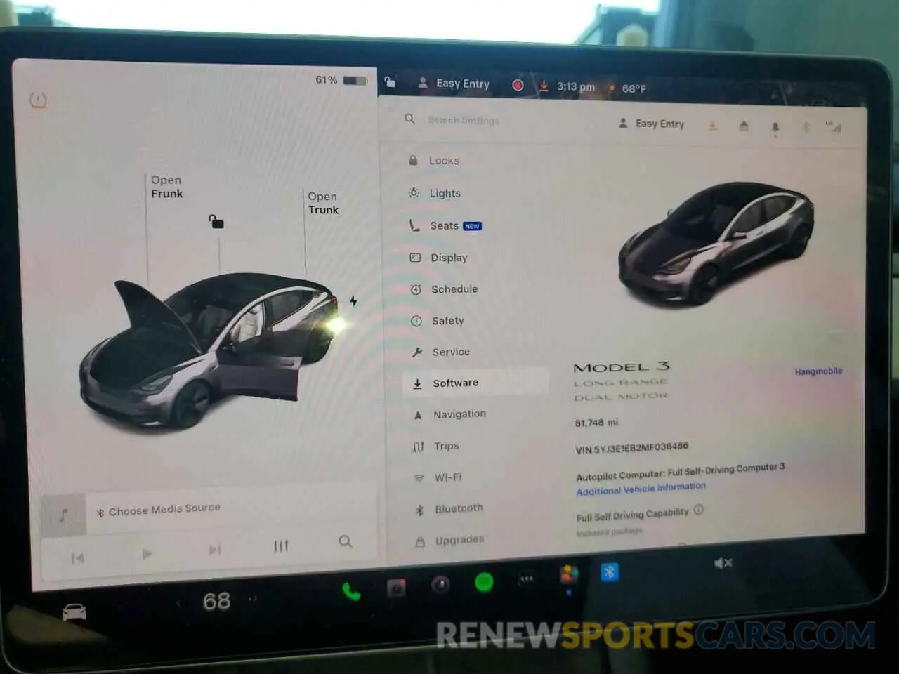 9 Photograph of a damaged car 5YJ3E1EB2MF036486 TESLA MODEL 3 2021