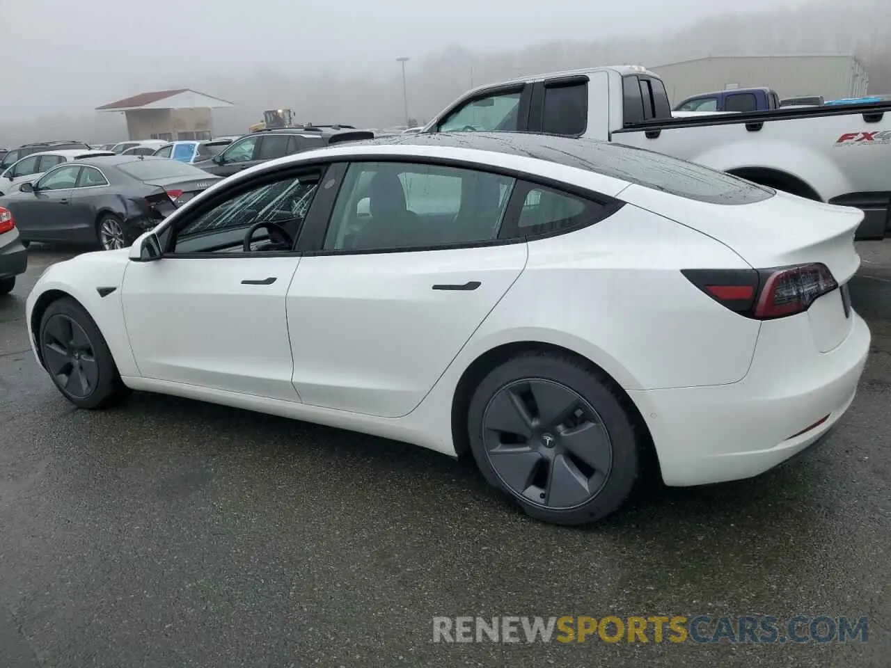 2 Photograph of a damaged car 5YJ3E1EB2MF048413 TESLA MODEL 3 2021