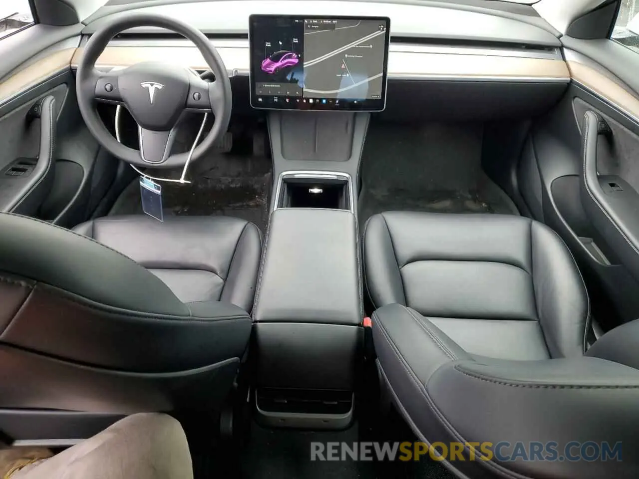 8 Photograph of a damaged car 5YJ3E1EB2MF048413 TESLA MODEL 3 2021