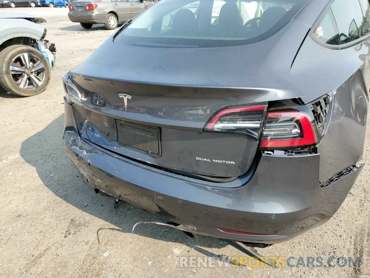 9 Photograph of a damaged car 5YJ3E1EB2MF049836 TESLA MODEL 3 2021