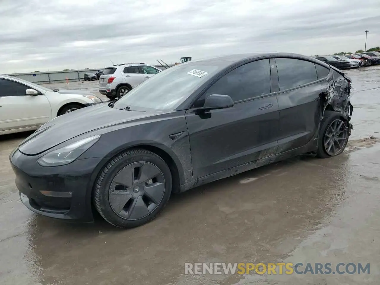 1 Фотография поврежденного автомобиля 5YJ3E1EB2MF055958 TESLA MODEL 3 2021