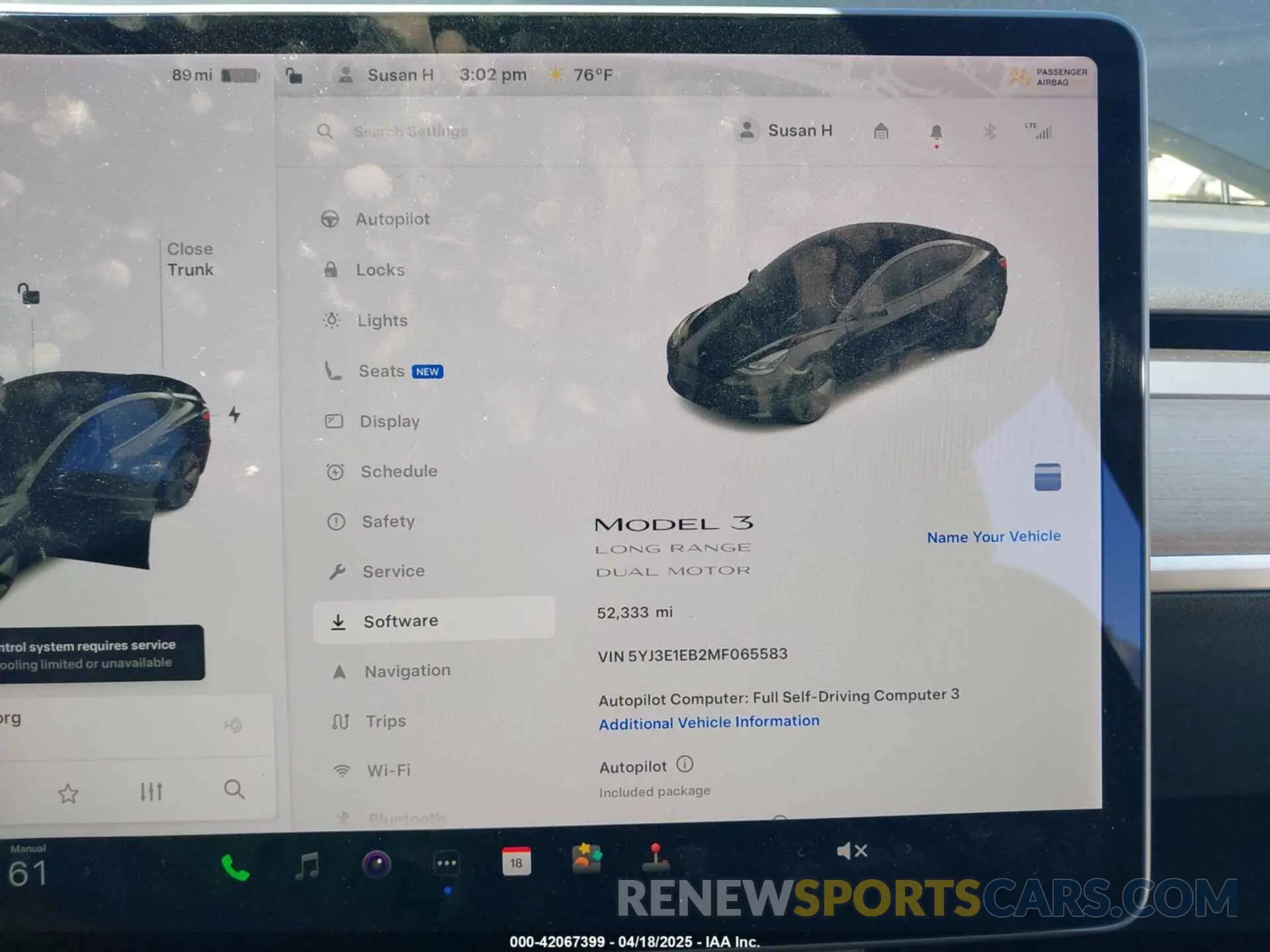 7 Photograph of a damaged car 5YJ3E1EB2MF065583 TESLA MODEL 3 2021