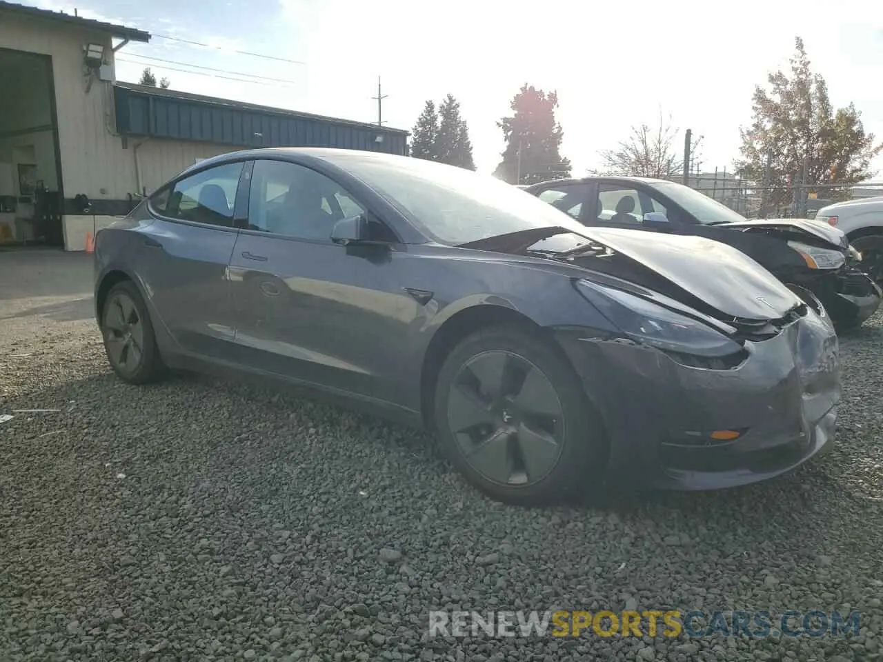 4 Photograph of a damaged car 5YJ3E1EB2MF087759 TESLA MODEL 3 2021