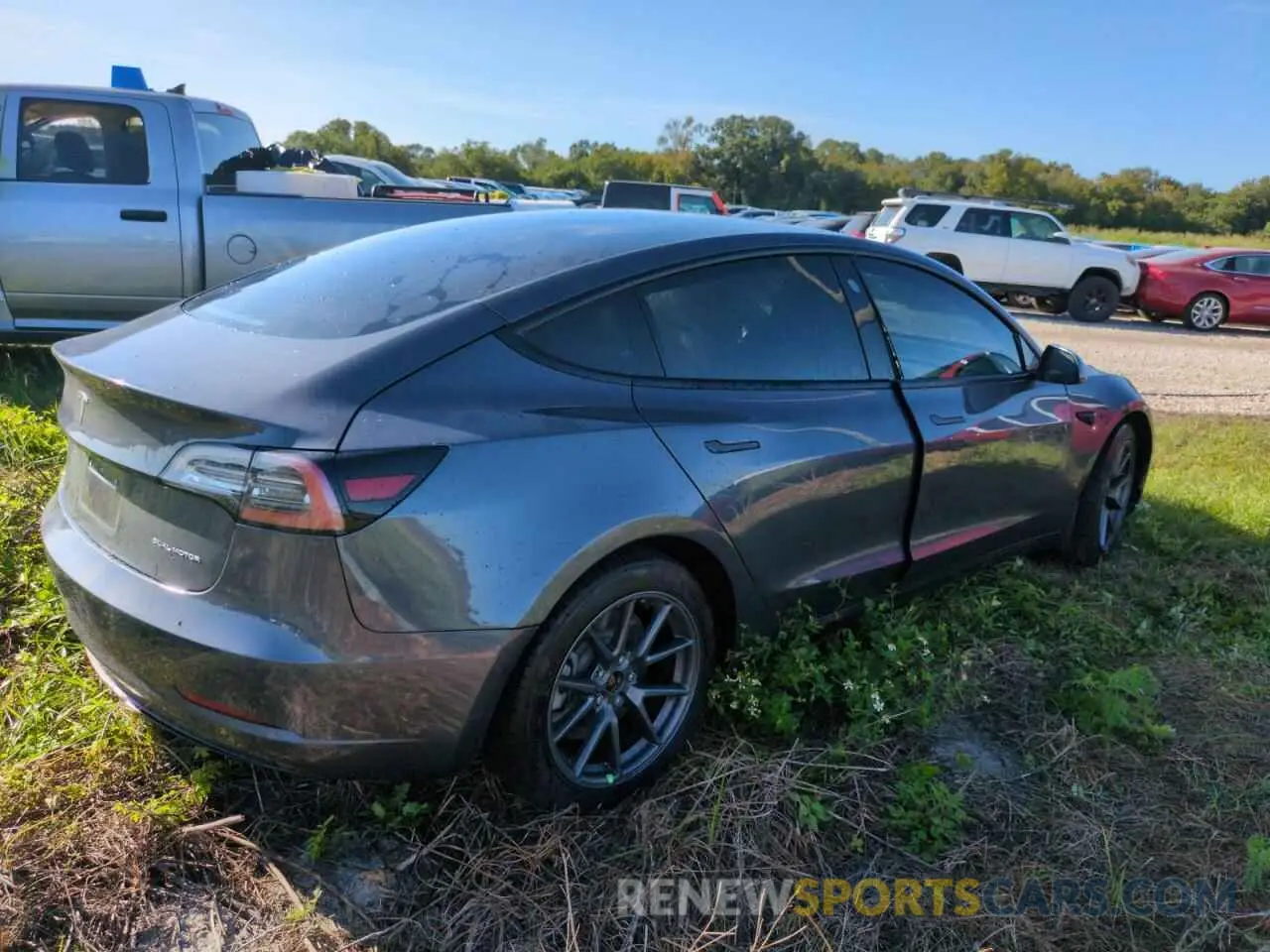 3 Photograph of a damaged car 5YJ3E1EB2MF848158 TESLA MODEL 3 2021