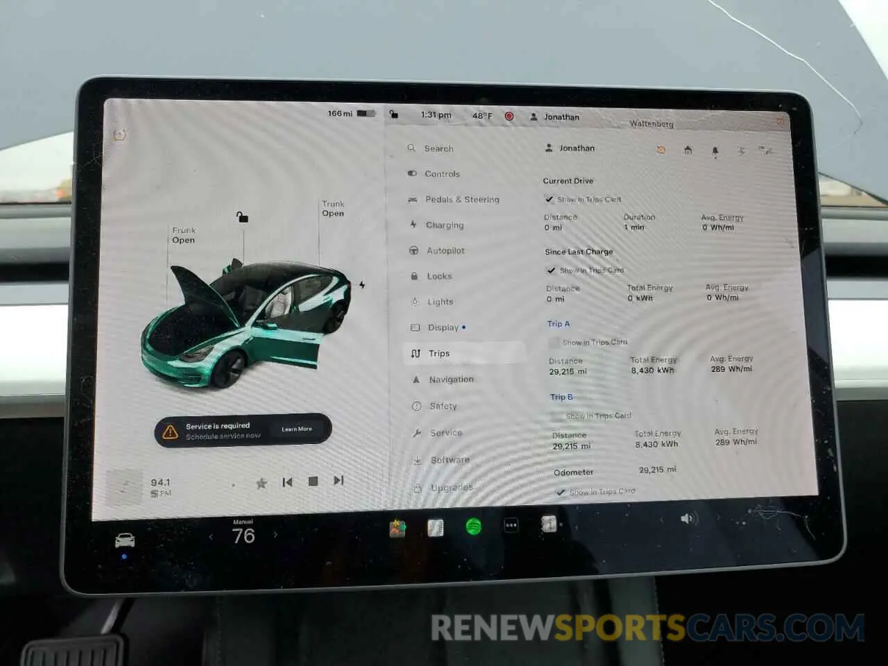9 Фотография поврежденного автомобиля 5YJ3E1EB2MF852663 TESLA MODEL 3 2021