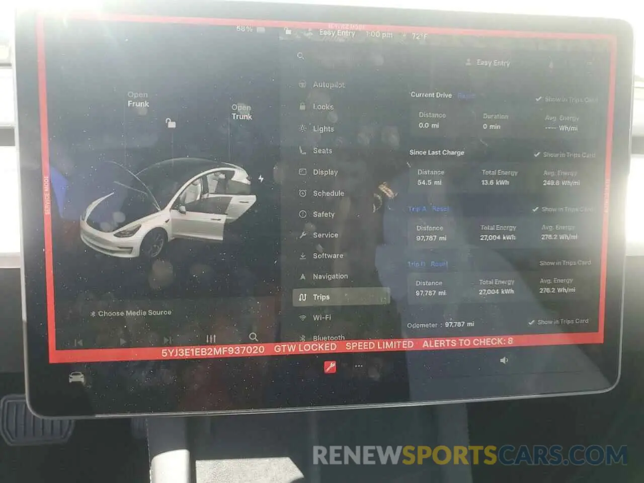 9 Photograph of a damaged car 5YJ3E1EB2MF937020 TESLA MODEL 3 2021