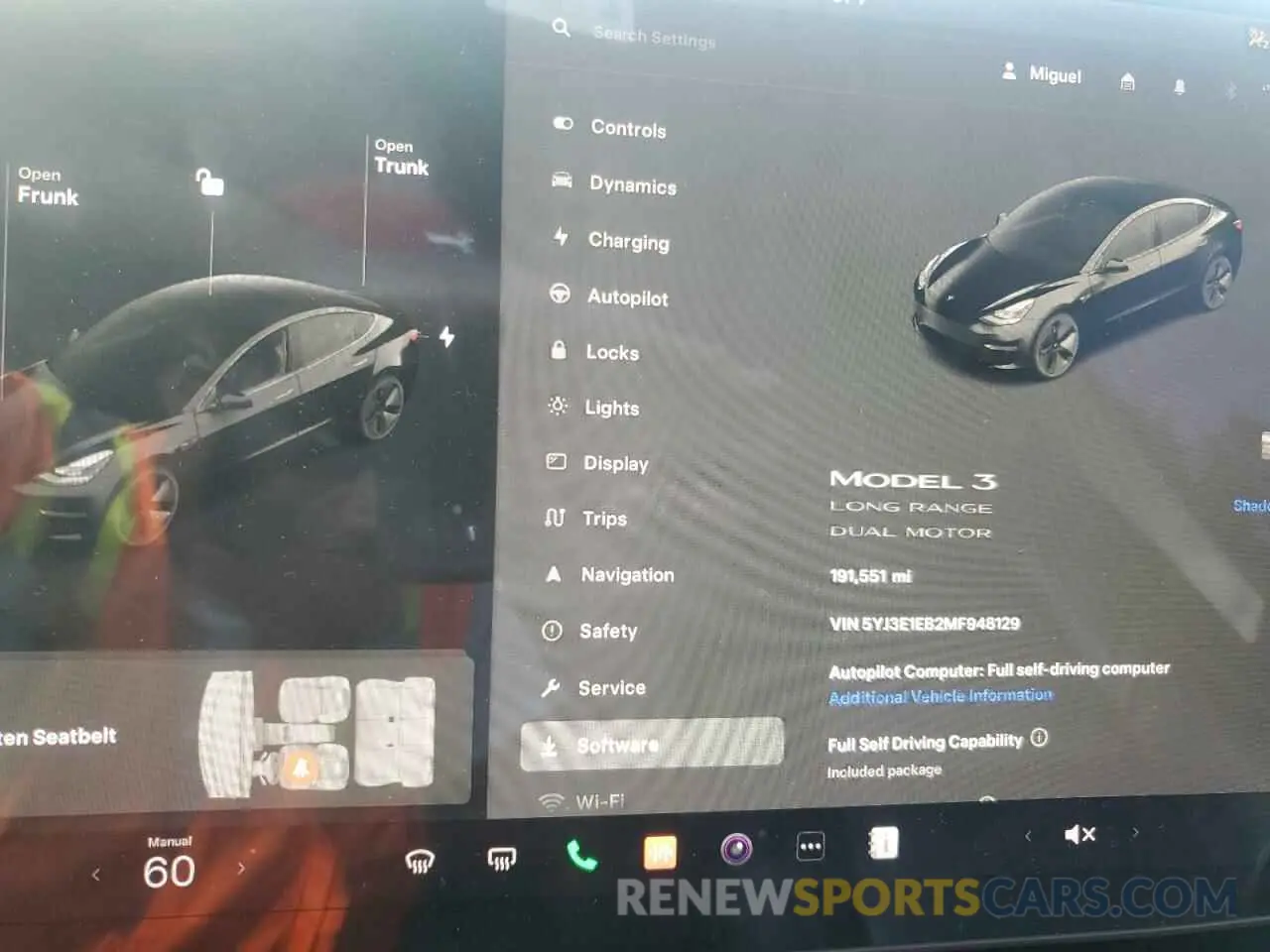 9 Фотография поврежденного автомобиля 5YJ3E1EB2MF948129 TESLA MODEL 3 2021