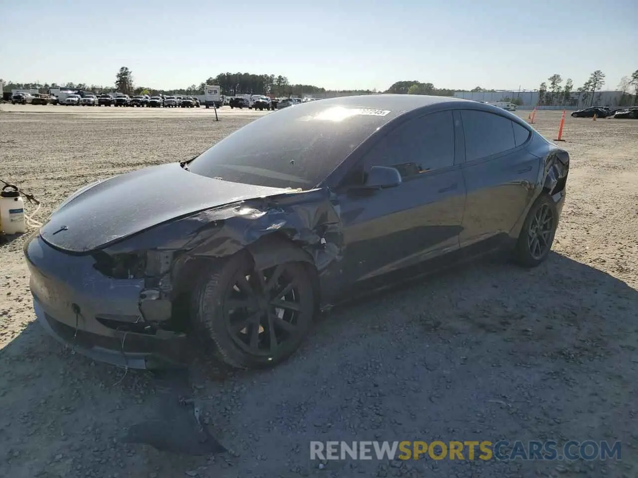 1 Фотография поврежденного автомобиля 5YJ3E1EB2MF965433 TESLA MODEL 3 2021