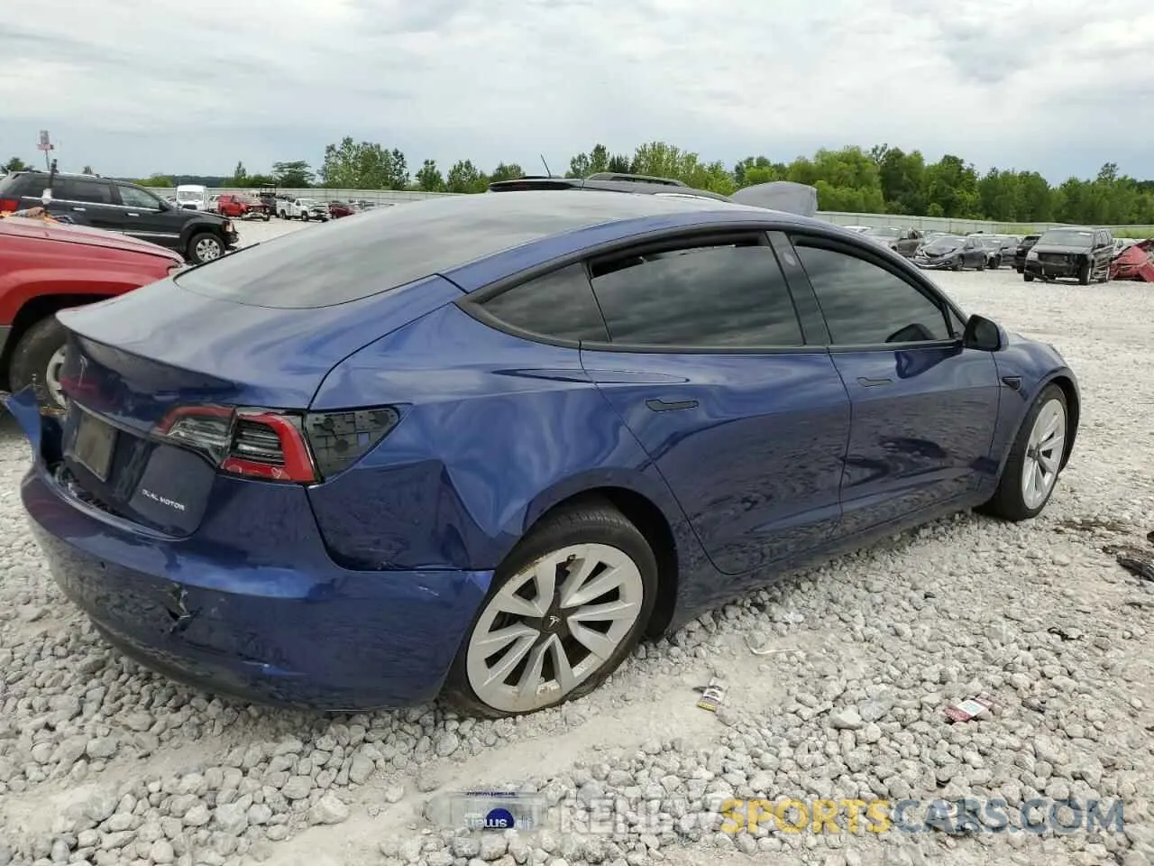 3 Фотография поврежденного автомобиля 5YJ3E1EB2MF980448 TESLA MODEL 3 2021