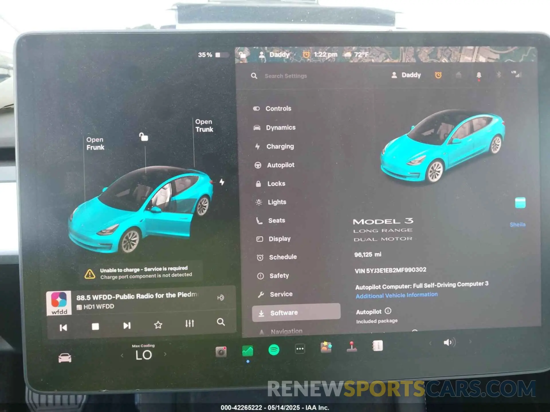 17 Фотография поврежденного автомобиля 5YJ3E1EB2MF990302 TESLA MODEL 3 2021