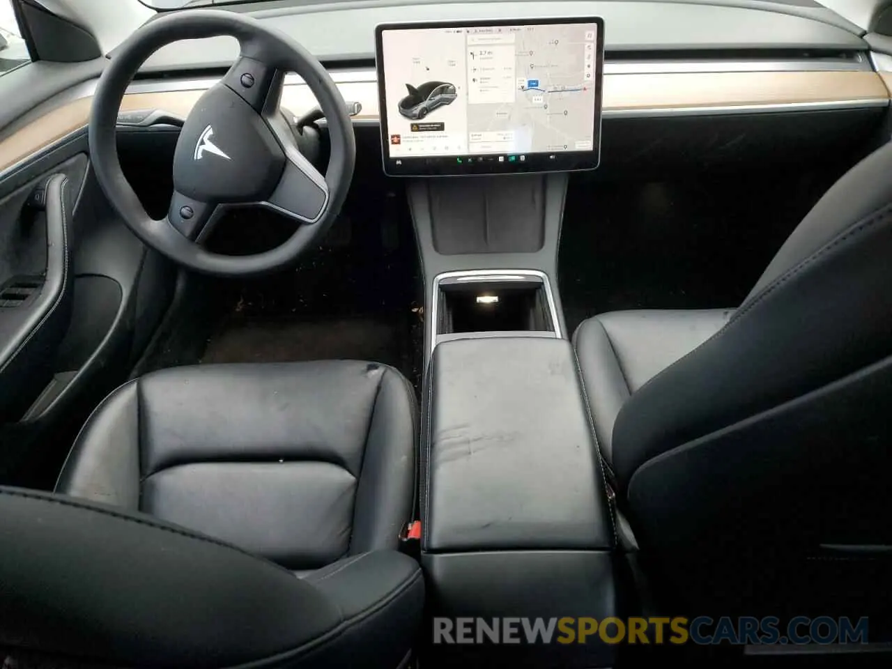 8 Photograph of a damaged car 5YJ3E1EB3MF019695 TESLA MODEL 3 2021