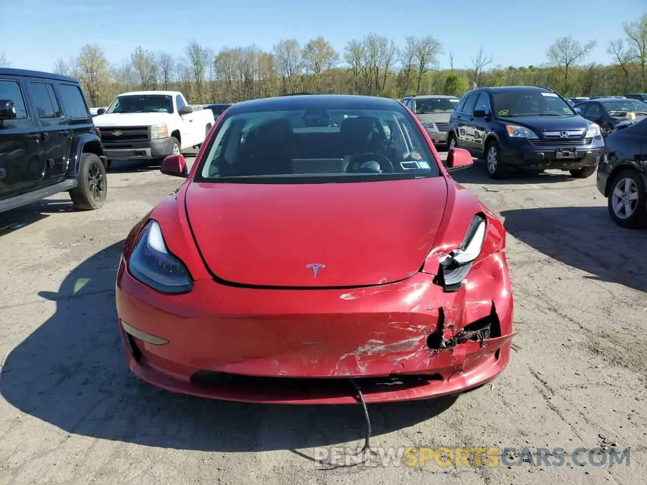 5 Фотография поврежденного автомобиля 5YJ3E1EB3MF055869 TESLA MODEL 3 2021