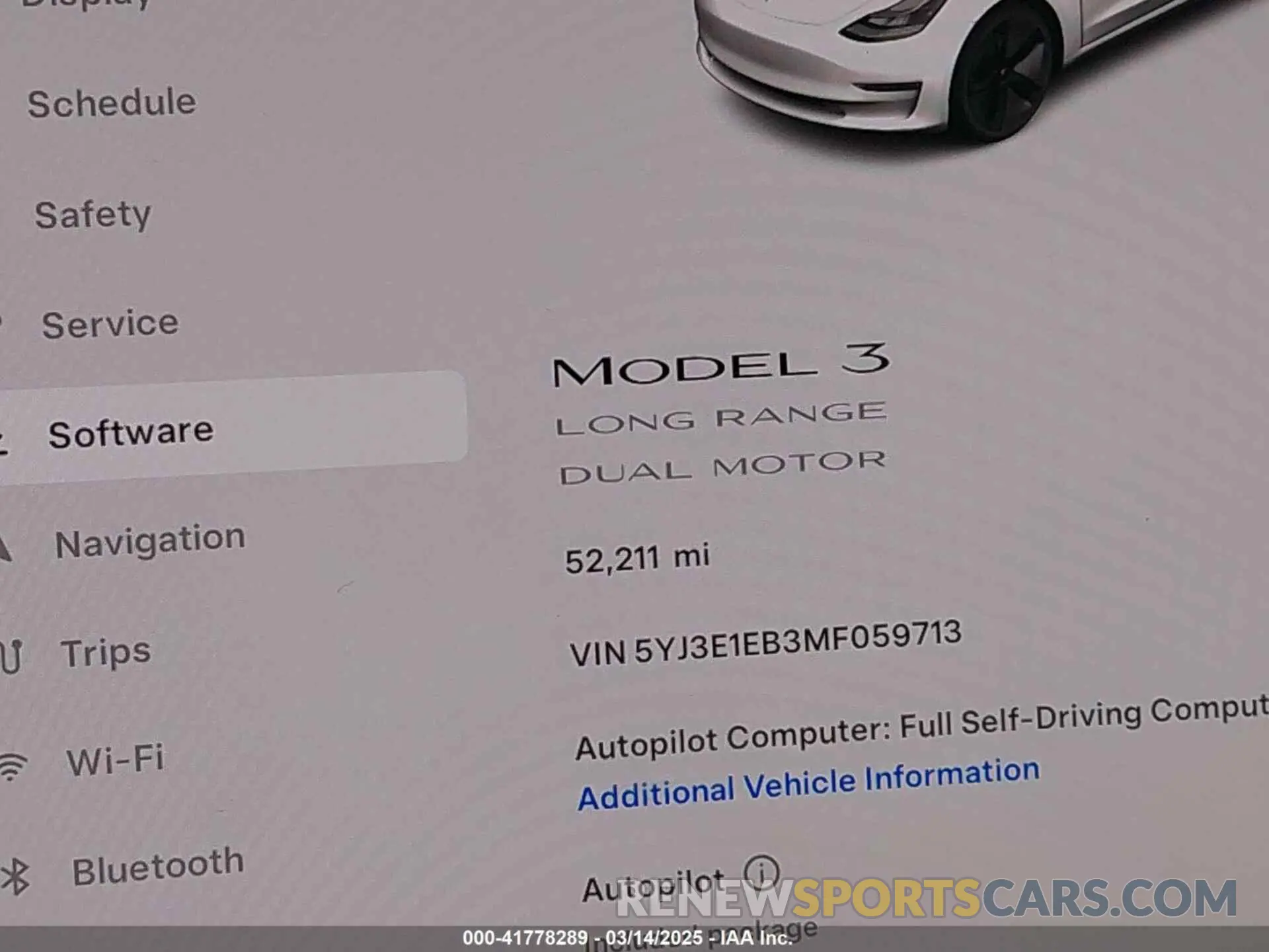 16 Photograph of a damaged car 5YJ3E1EB3MF059713 TESLA MODEL 3 2021