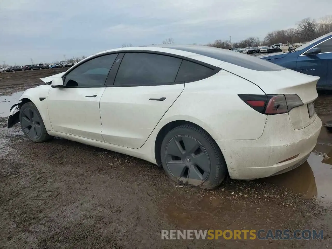 2 Photograph of a damaged car 5YJ3E1EB3MF068539 TESLA MODEL 3 2021
