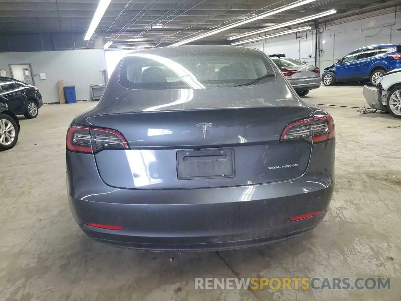 6 Photograph of a damaged car 5YJ3E1EB3MF848122 TESLA MODEL 3 2021