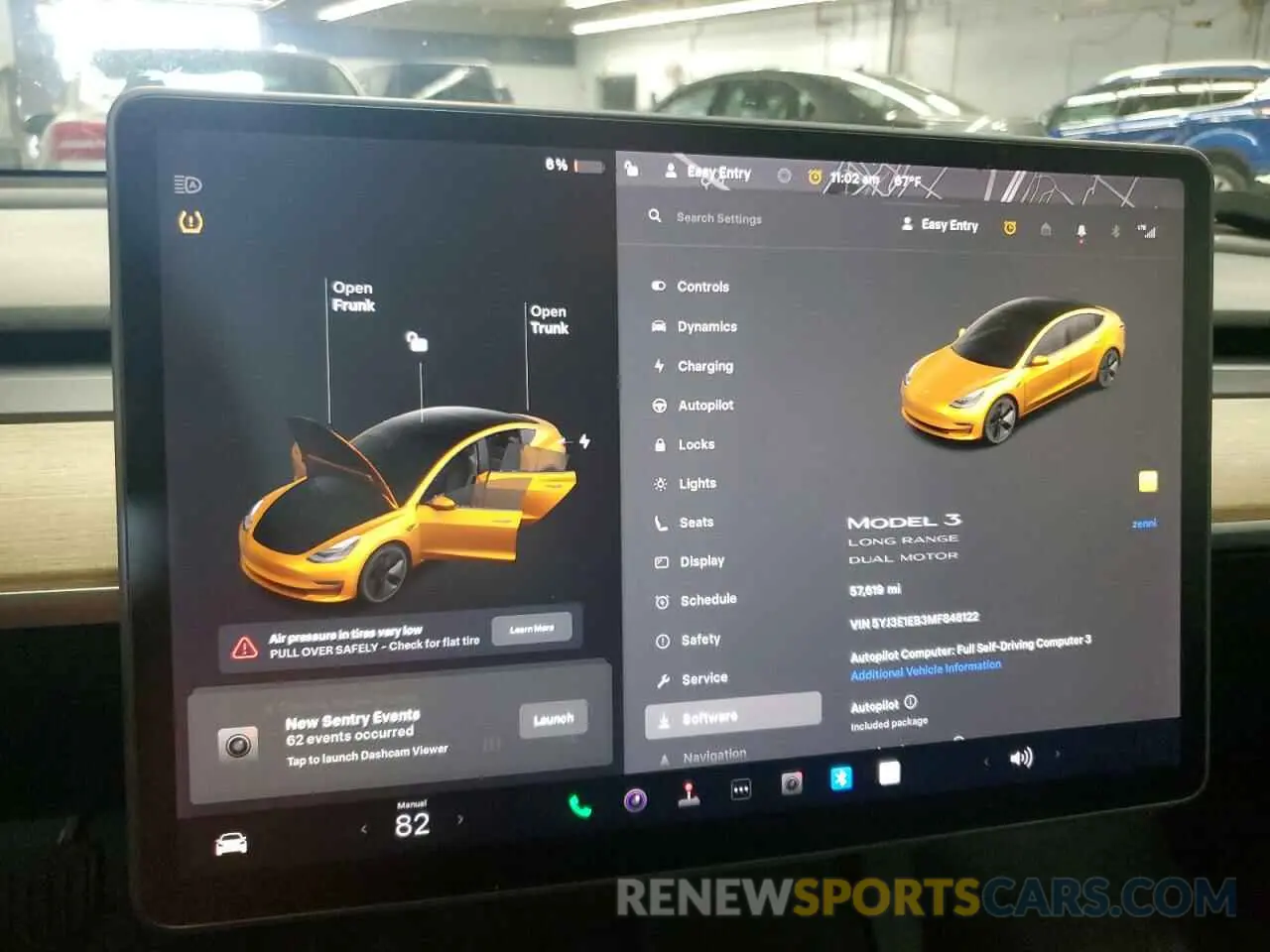 9 Photograph of a damaged car 5YJ3E1EB3MF848122 TESLA MODEL 3 2021