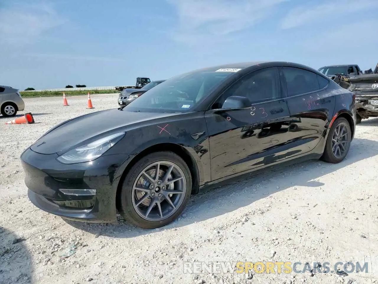 1 Фотография поврежденного автомобиля 5YJ3E1EB3MF848931 TESLA MODEL 3 2021