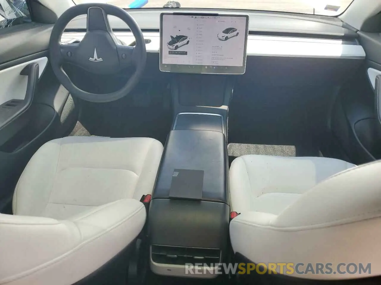 8 Photograph of a damaged car 5YJ3E1EB3MF855944 TESLA MODEL 3 2021