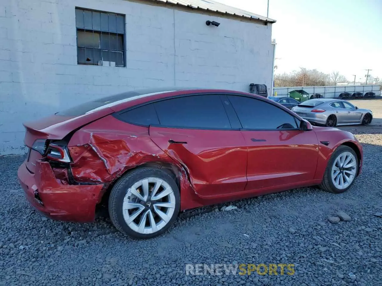 3 Photograph of a damaged car 5YJ3E1EB3MF856141 TESLA MODEL 3 2021