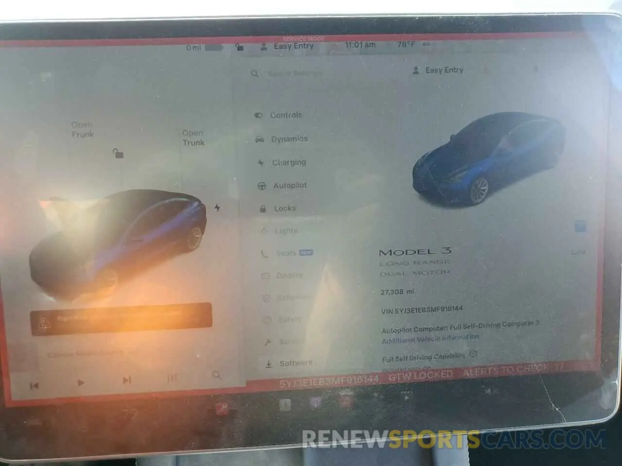9 Photograph of a damaged car 5YJ3E1EB3MF916144 TESLA MODEL 3 2021
