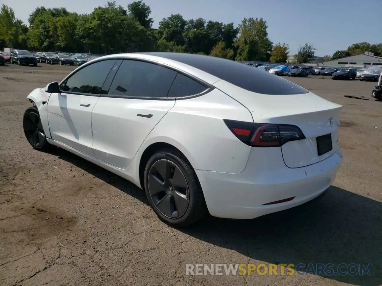 2 Photograph of a damaged car 5YJ3E1EB3MF978952 TESLA MODEL 3 2021