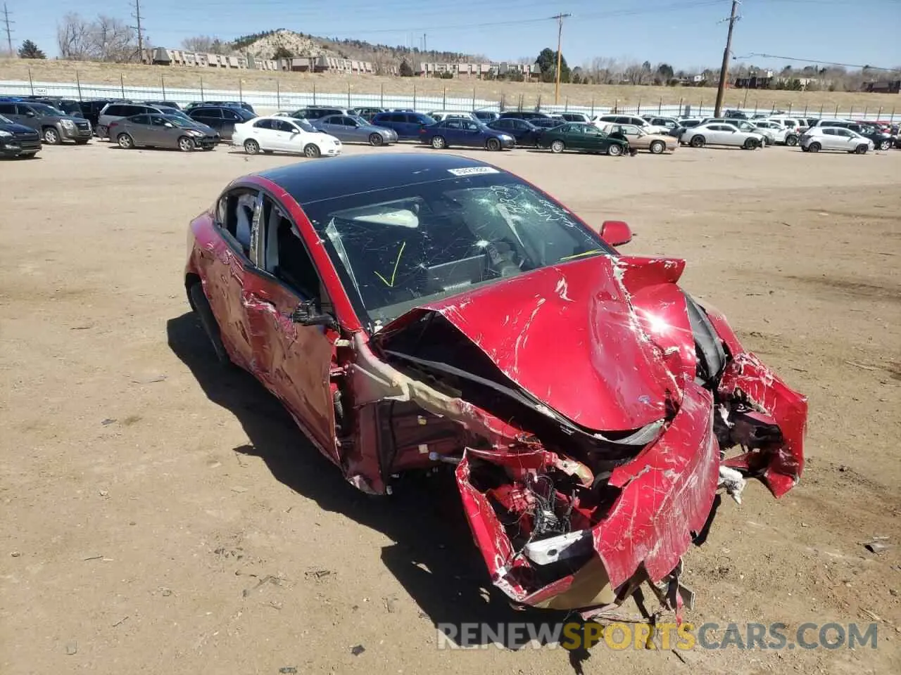 9 Photograph of a damaged car 5YJ3E1EB3MF979793 TESLA MODEL 3 2021