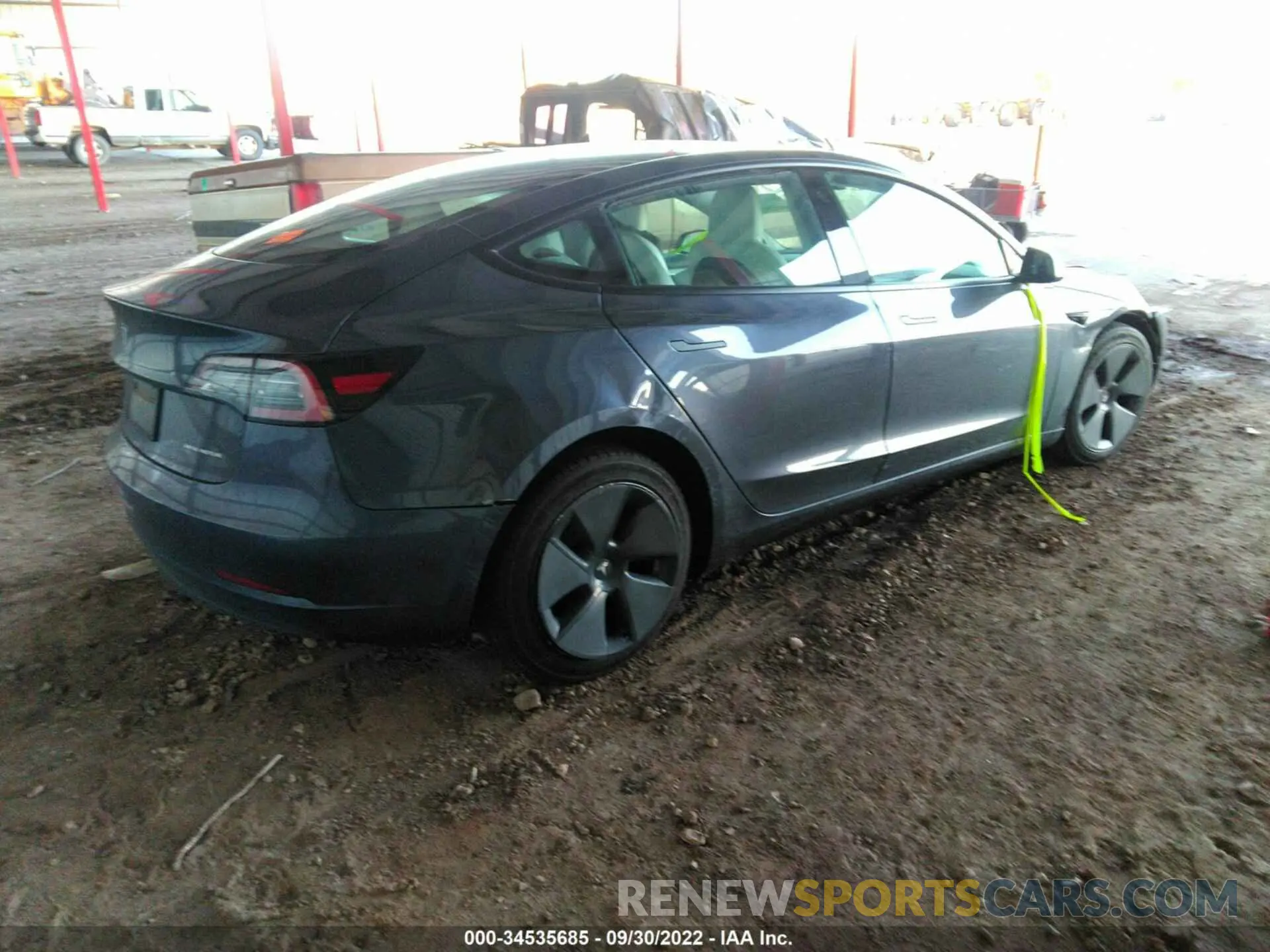4 Photograph of a damaged car 5YJ3E1EB3MF992852 TESLA MODEL 3 2021