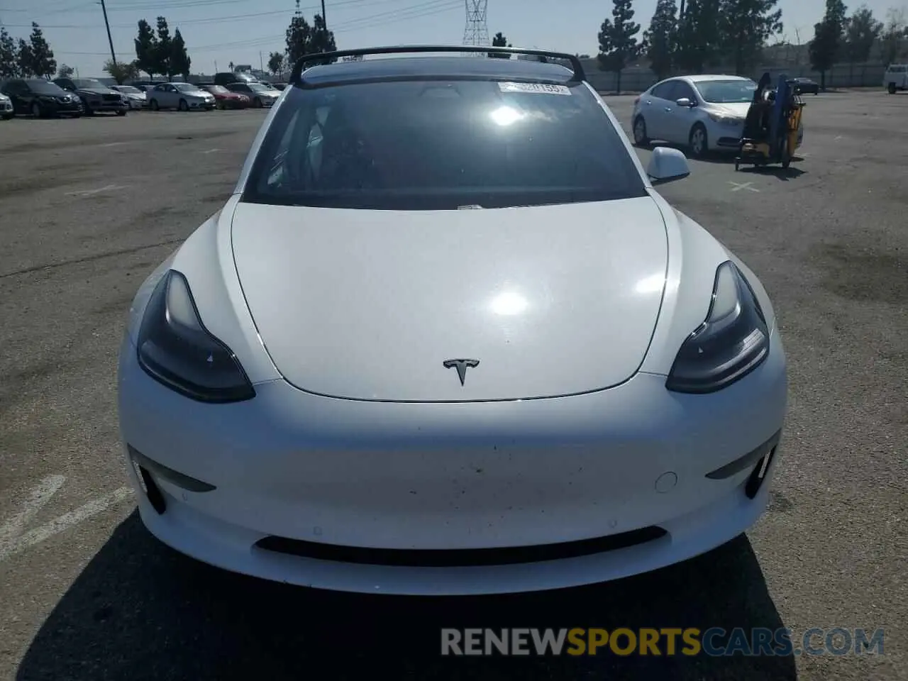 5 Photograph of a damaged car 5YJ3E1EB4MF002906 TESLA MODEL 3 2021