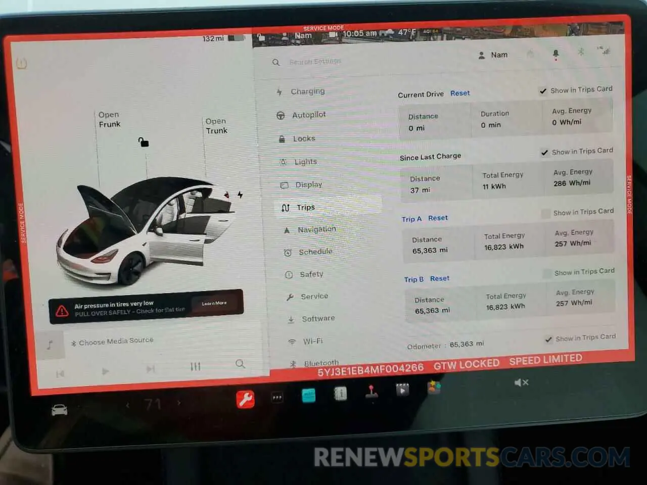 9 Photograph of a damaged car 5YJ3E1EB4MF004266 TESLA MODEL 3 2021