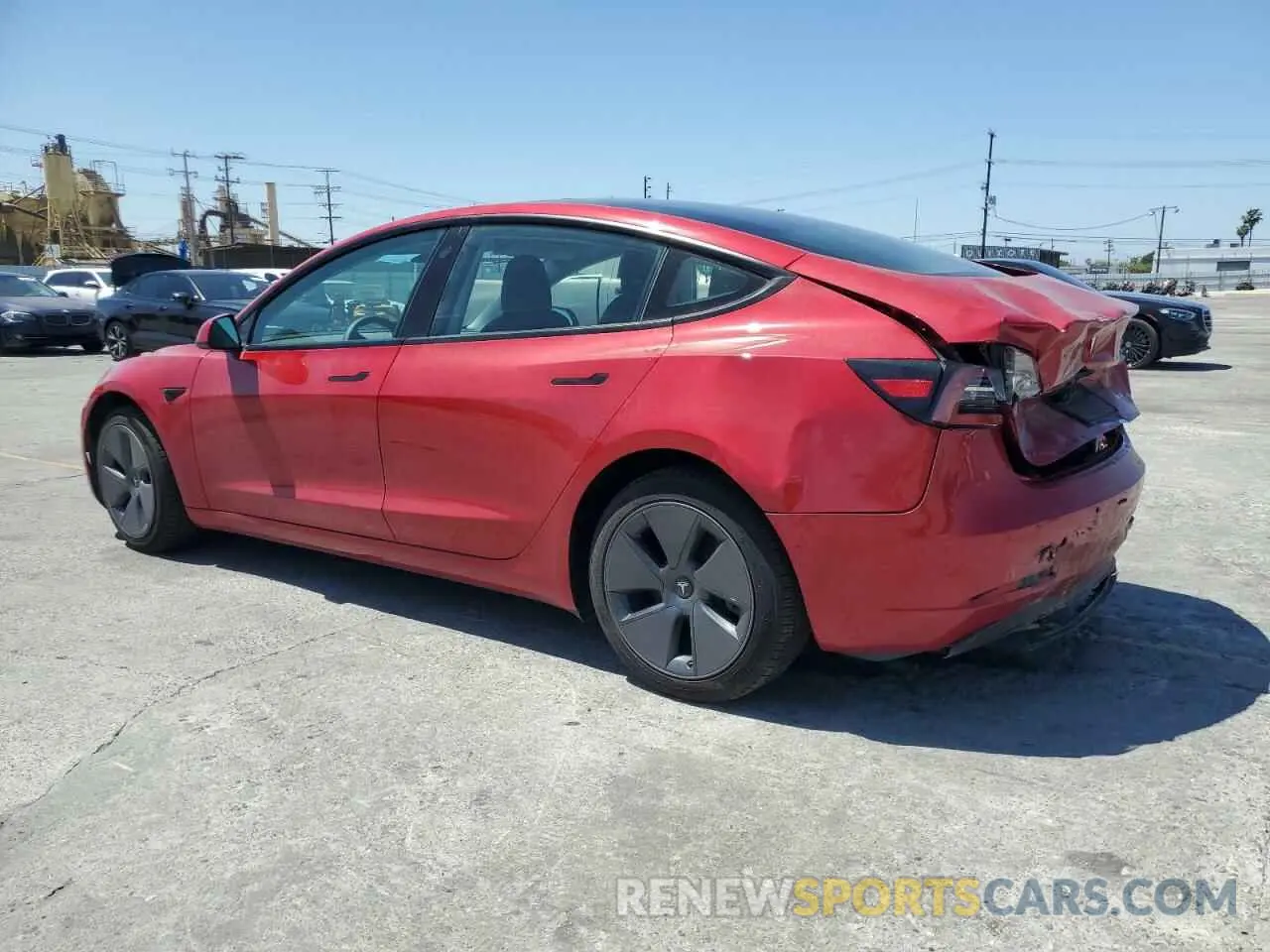 2 Фотография поврежденного автомобиля 5YJ3E1EB4MF055962 TESLA MODEL 3 2021