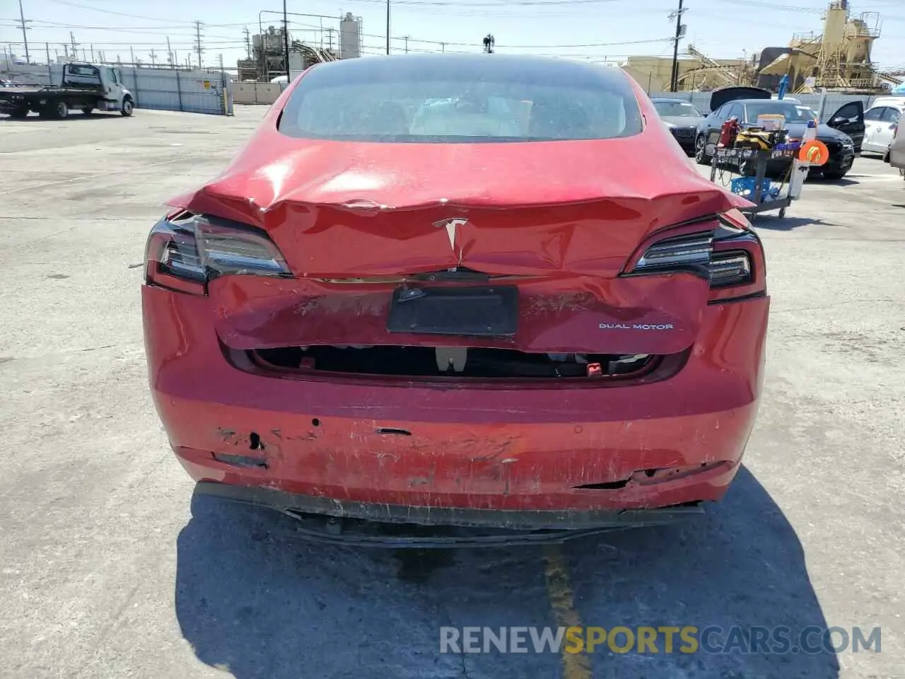 6 Фотография поврежденного автомобиля 5YJ3E1EB4MF055962 TESLA MODEL 3 2021