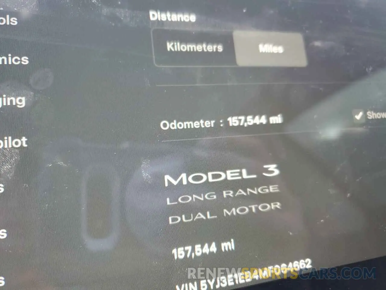 9 Photograph of a damaged car 5YJ3E1EB4MF064662 TESLA MODEL 3 2021