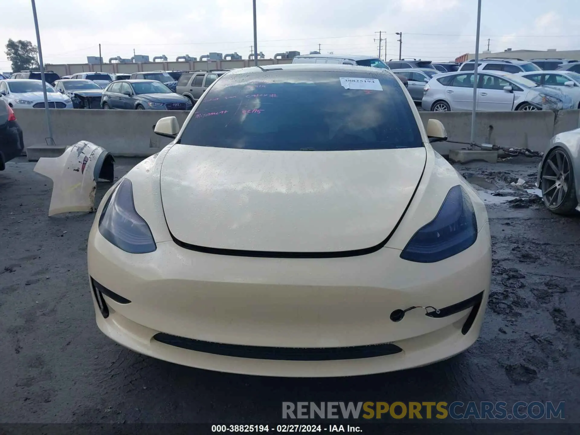 13 Photograph of a damaged car 5YJ3E1EB4MF849442 TESLA MODEL 3 2021